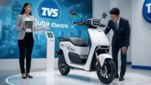 TVS iQube Electric Scooter with 500km Range and Smart Features