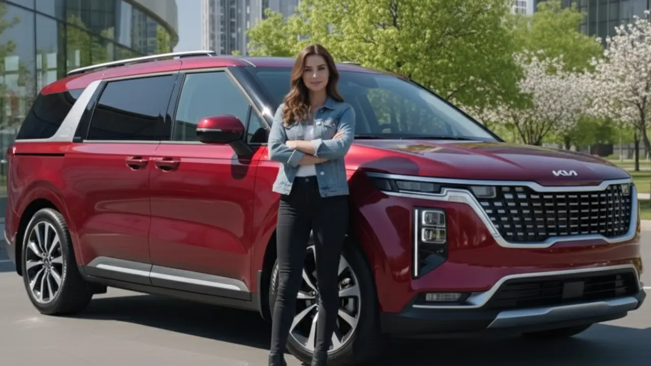 2026 Kia Carnival Hybrid with bold design and spacious family interior