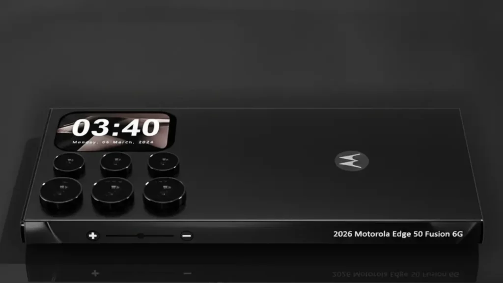 2026 Motorola Edge 50 Fusion 6G with curved display and premium design