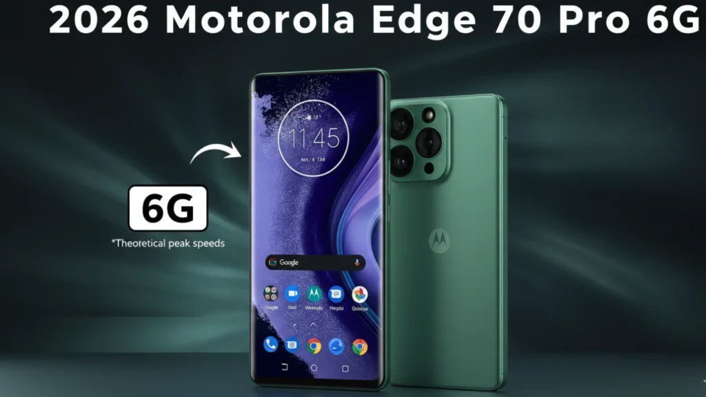 2026 Motorola Edge 70 Pro 6G with flagship design and 6G connectivity
