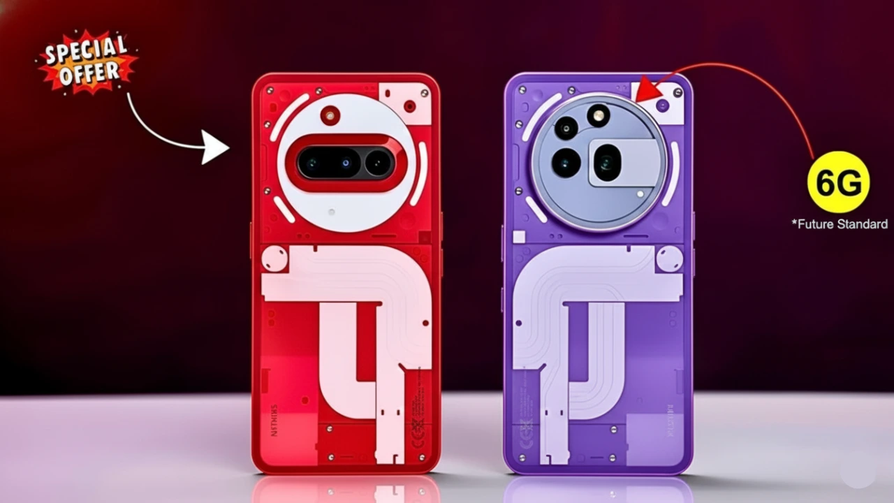 2026 Nothing Phone 3a Lite 6G with transparent back and sleek design