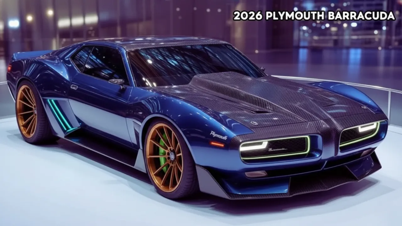 2026 Plymouth Barracuda with retro design and hybrid muscle power