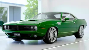 2026 Plymouth Hemi Cuda modern muscle car with bold design