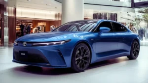 2026 Toyota Crown premium hybrid sedan exterior view