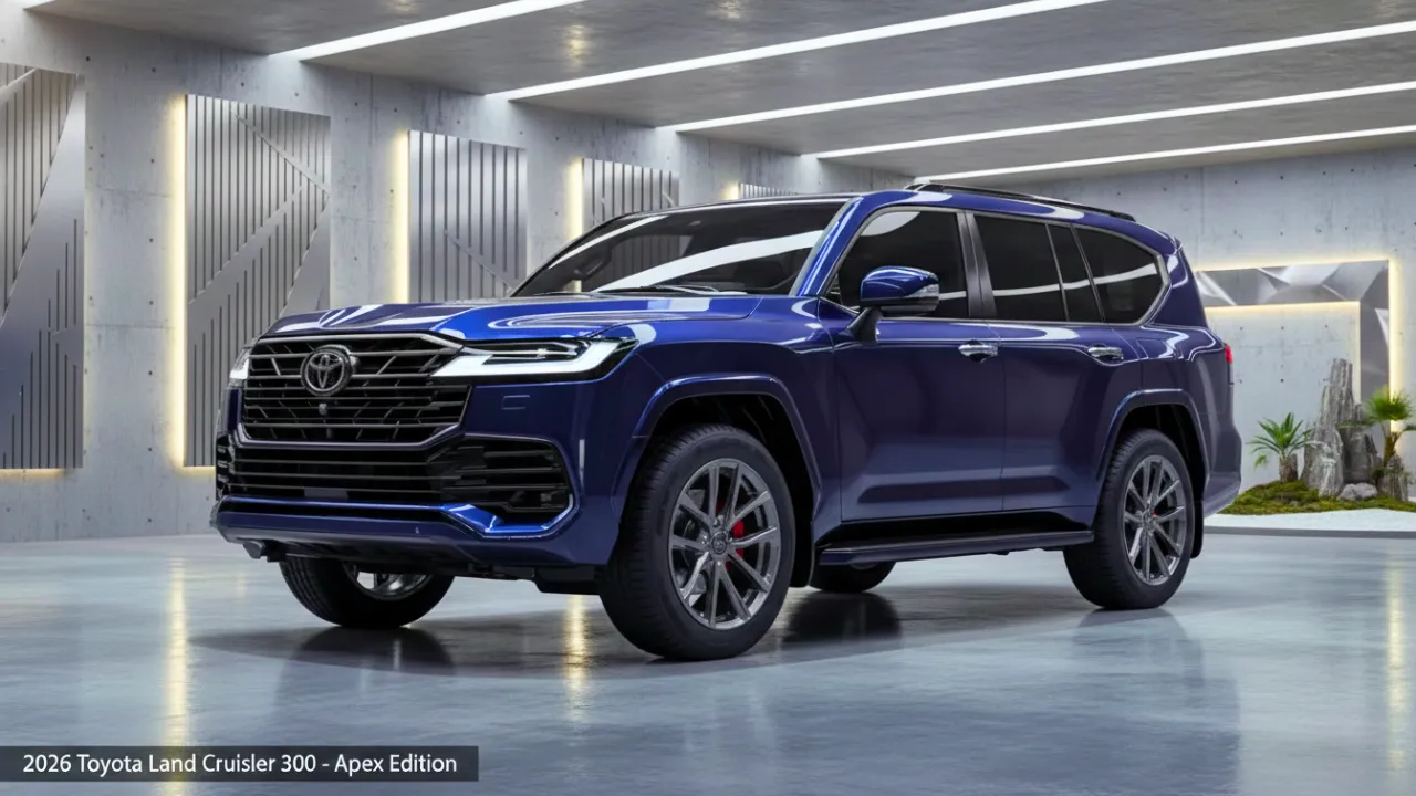 2026 Toyota Land Cruiser 300 with new V6 hybrid engine and modern design