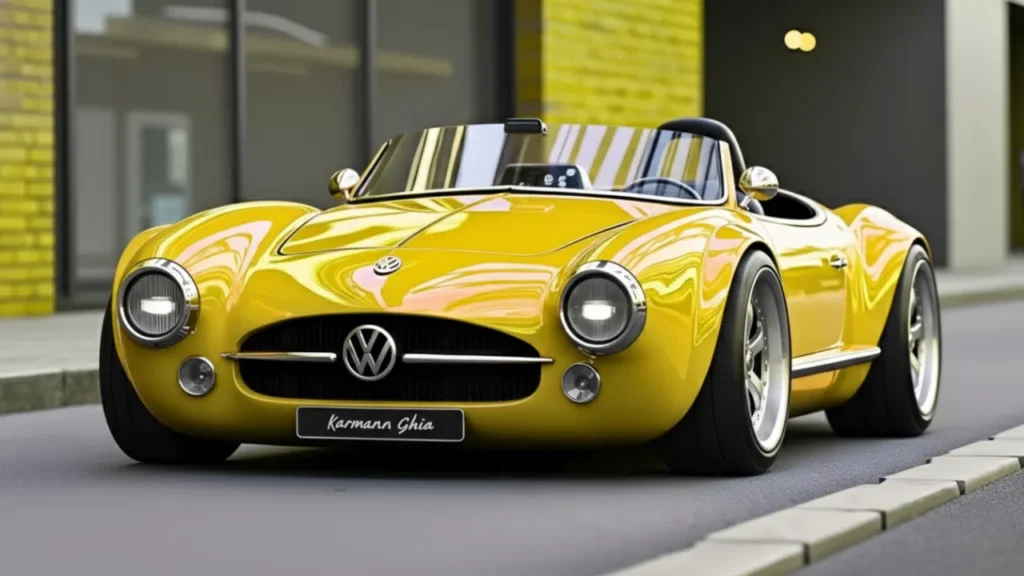 2026 Volkswagen Karmann Ghia modern electric coupe design
