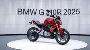 BMW G310R 2025 streetfighter motorcycle with premium design and LED lights