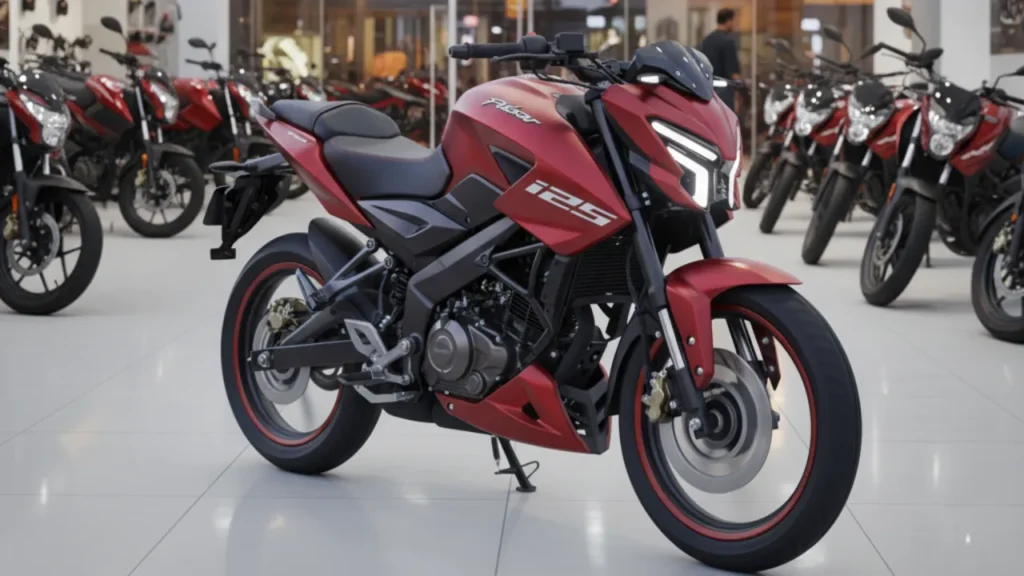 Bajaj Pulsar 125 2025 sporty design and Bluetooth console