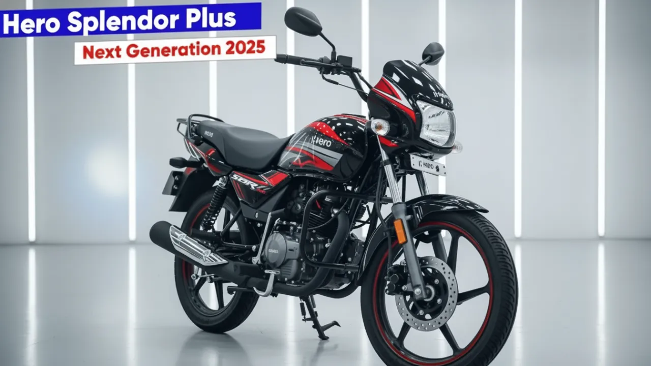 Hero Splendor Plus 2025 commuter motorcycle showcasing high mileage and updated features