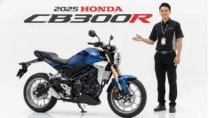 Honda CB300R 2025 showcasing its premium design and features