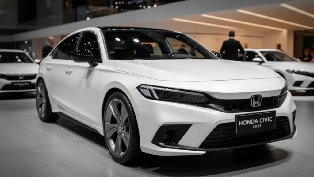 Honda Civic 2025 front view showing luxury design