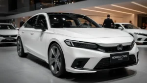 Honda Civic 2025 front view showing luxury design