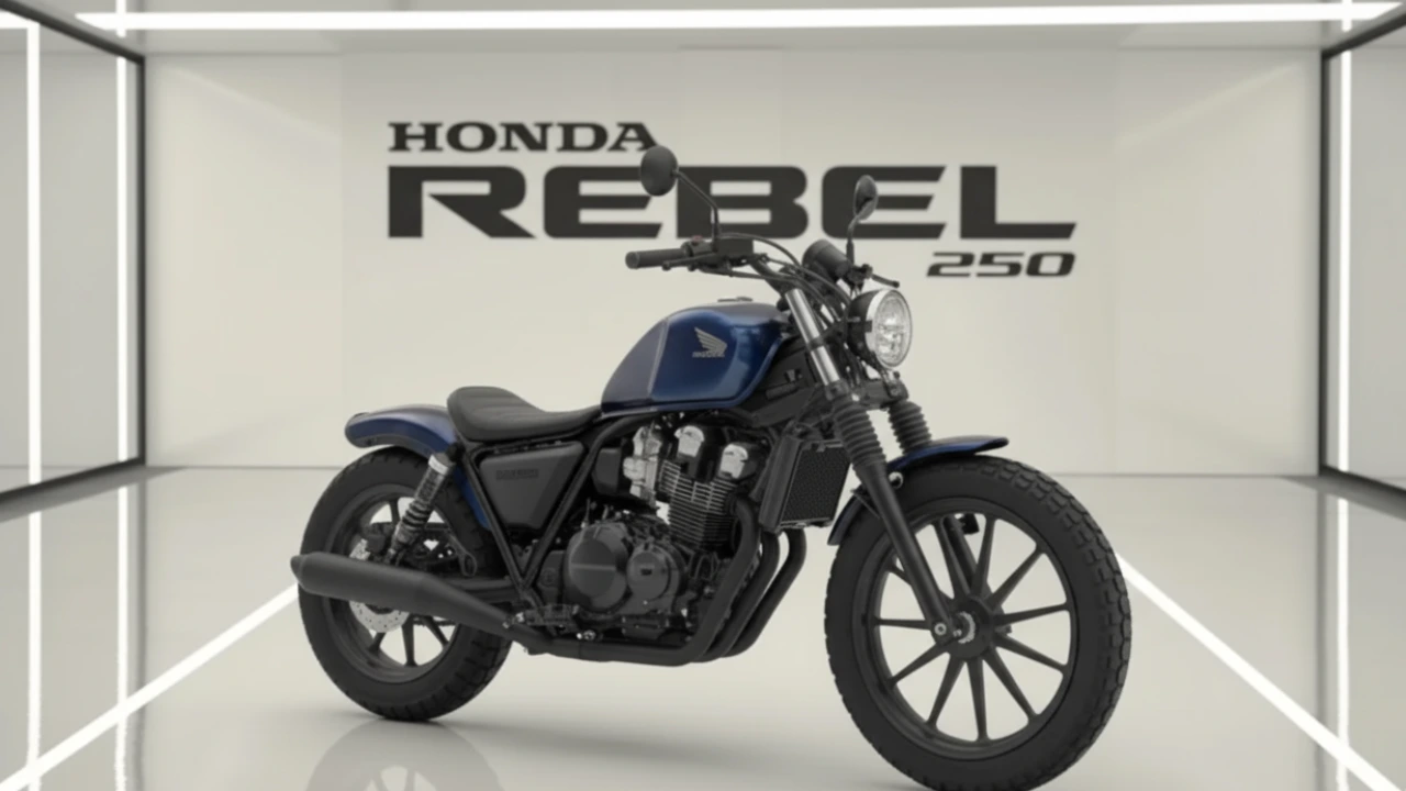 Honda Rebel 250 2025 modern cruiser bike with new features