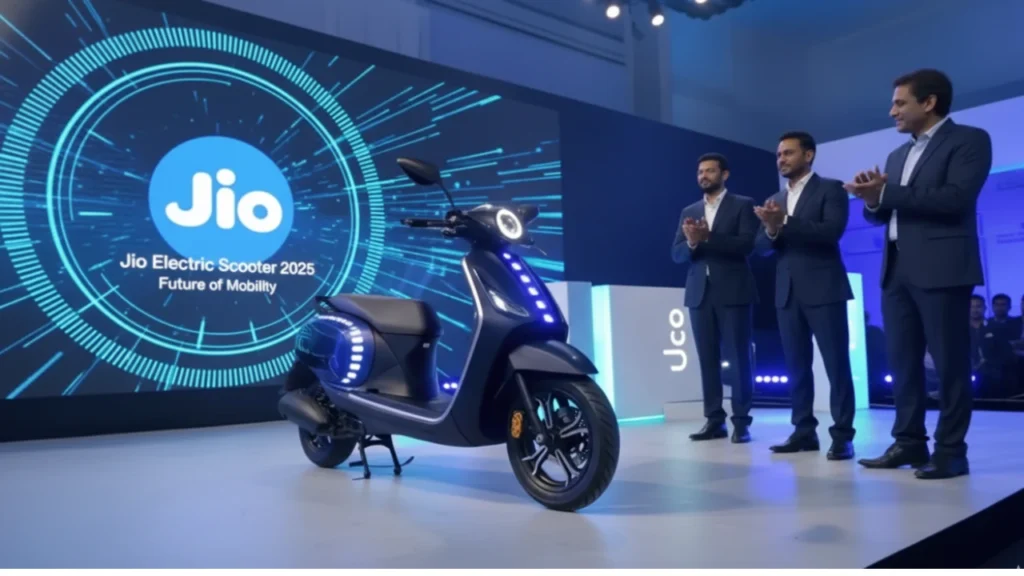 Jio Electric Scooter 2025 with futuristic design and smart features
