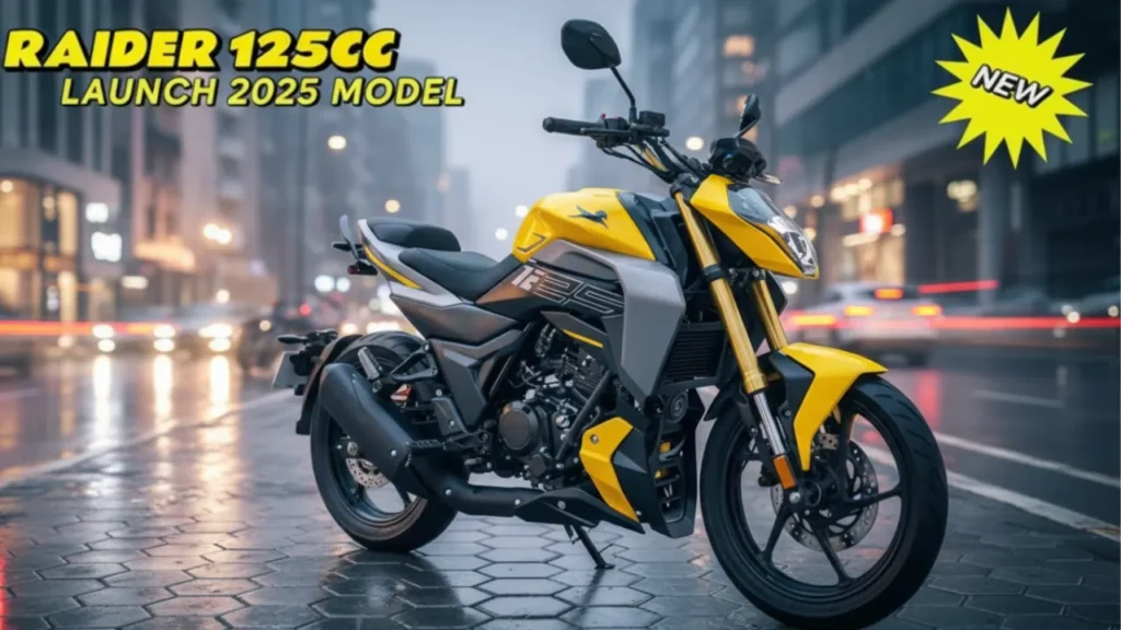 New TVS Raider 125 with sporty design and LED headlamp