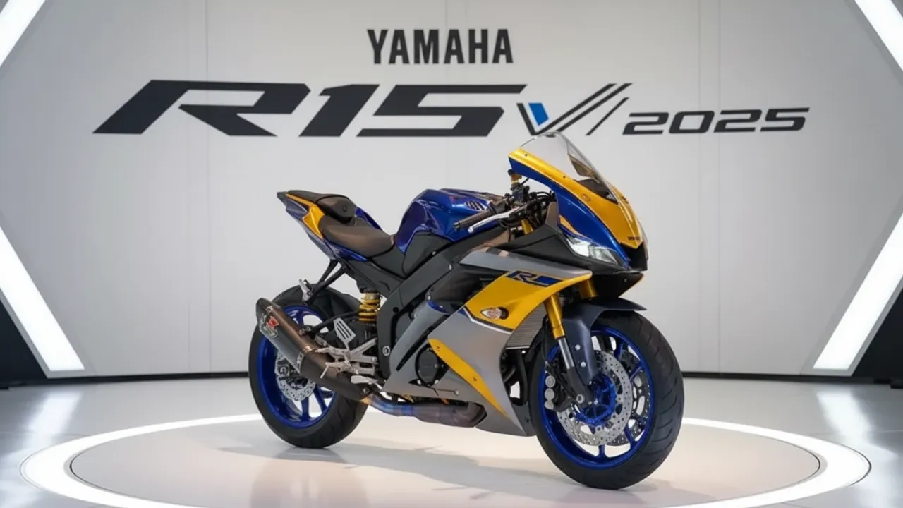New Yamaha R15 V5 2025 Sport Bike Front View
