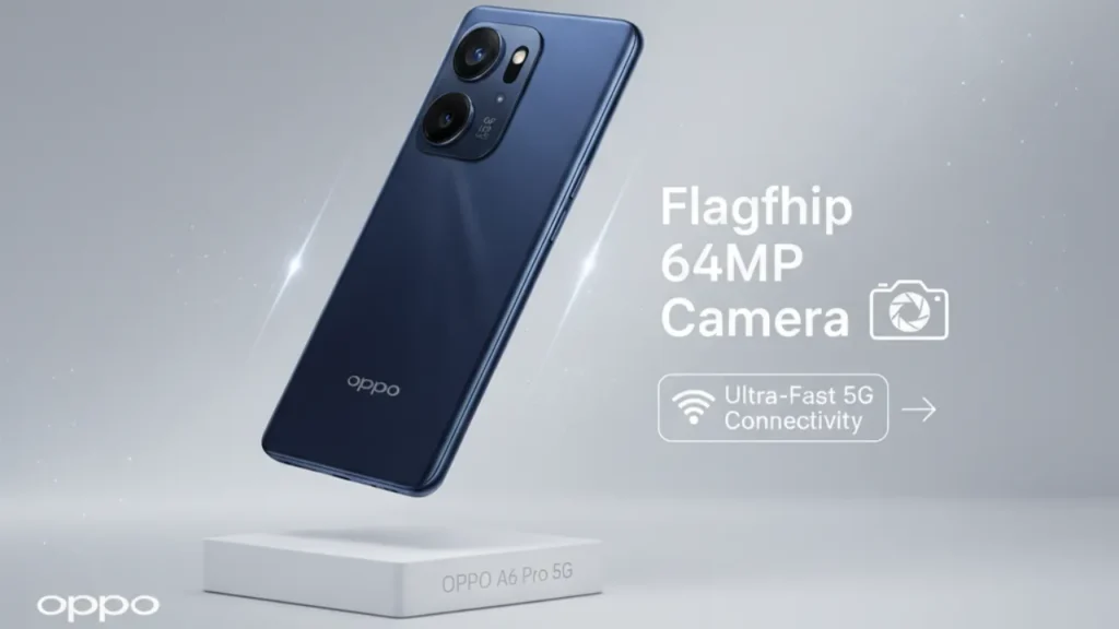 OPPO A6 Pro 5G smartphone with 7000mAh battery and fast charging