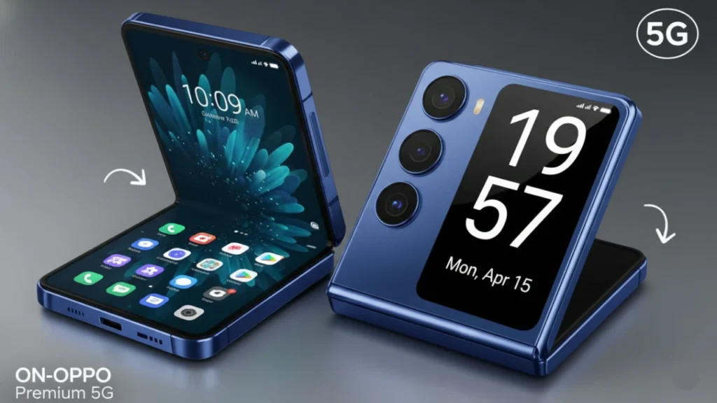 OPPO Premium 5G smartphone showing premium design and AMOLED display