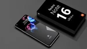 Redmi Note 16 5G 2026 showing camera design and display