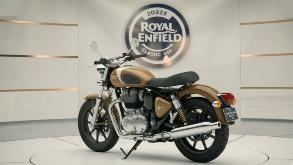 Royal Enfield Desert Storm 500 2025 motorcycle with rugged design