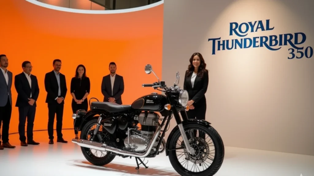 Royal Enfield Thunderbird 350 2025 with retro design and J Series engine