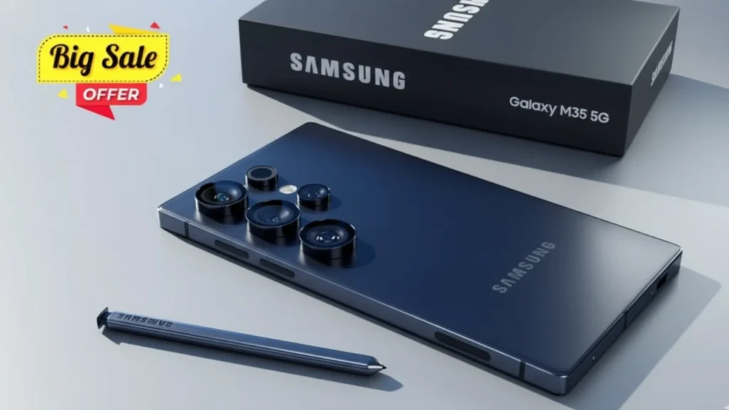 Samsung Galaxy M35 5G smartphone with 250MP camera and 5nm Snapdragon chip