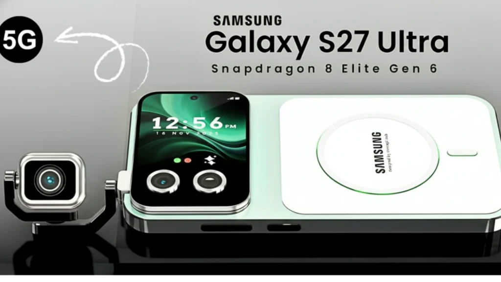 Samsung Galaxy S27 Ultra showing futuristic design and display