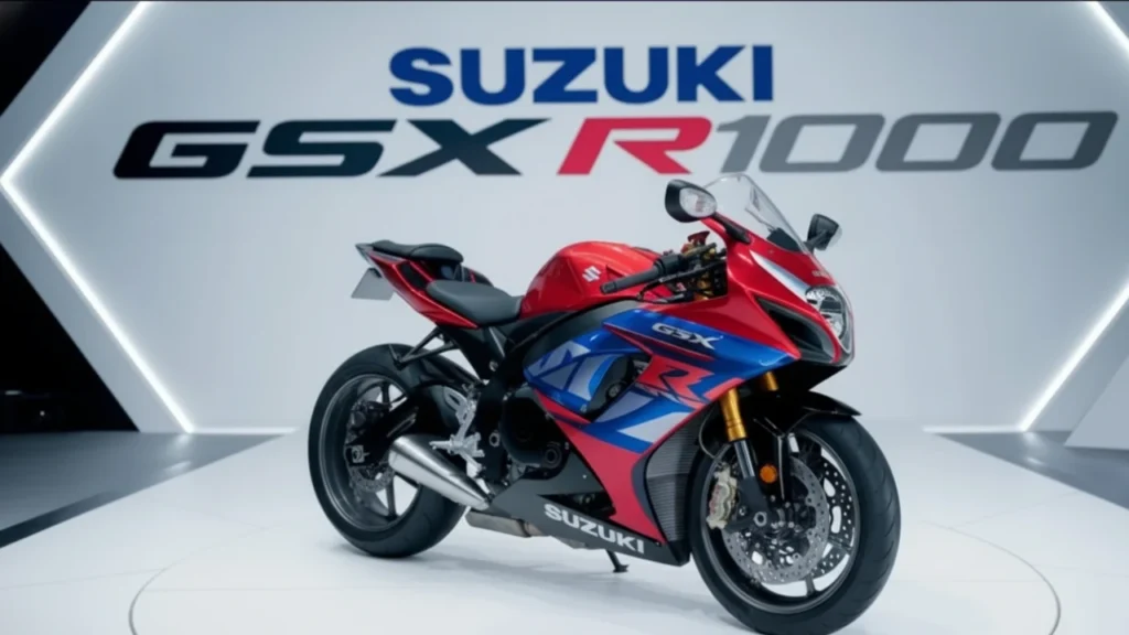 Suzuki GSX R1000 2025 superbike with 999cc engine and smart features