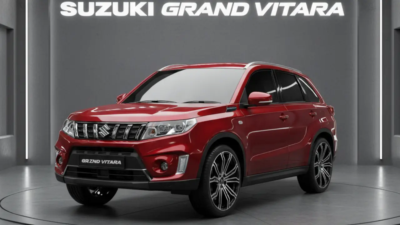 Suzuki Grand Vitara 2025 front design hybrid SUV India