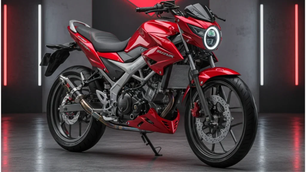 Suzuki Satria FU150 2025 with sporty design and LED lights