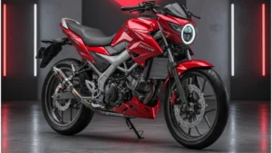 Suzuki Satria FU150 2025 with sporty design and LED lights