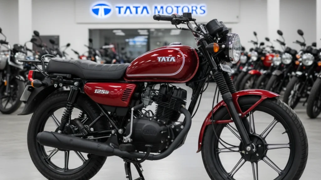 Tata Classic 125cc Bike with Chrome Finish and Bluetooth Display