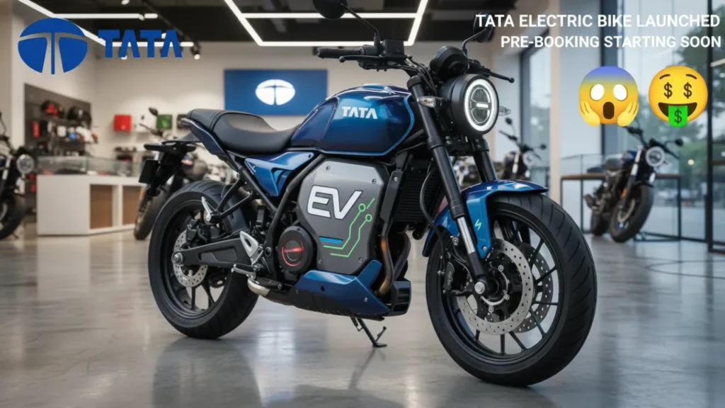 Tata Electric Bike with 280KM range and smart dashboard