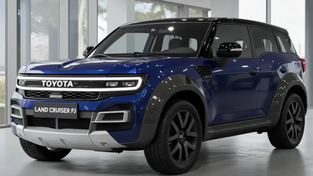Toyota Mini Land Cruiser FJ 2026 compact hybrid 4x4 SUV in retro design