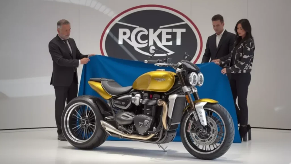Triumph Rocket 3 2025 with big engine and premium design
