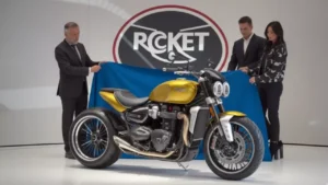 Triumph Rocket 3 2025 with big engine and premium design