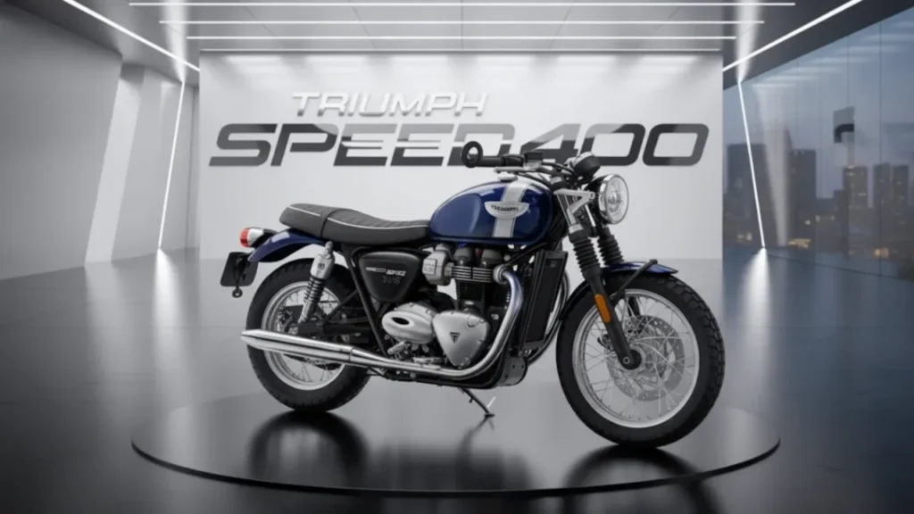 Triumph Speed 400 2025 with 398cc engine and LED lights