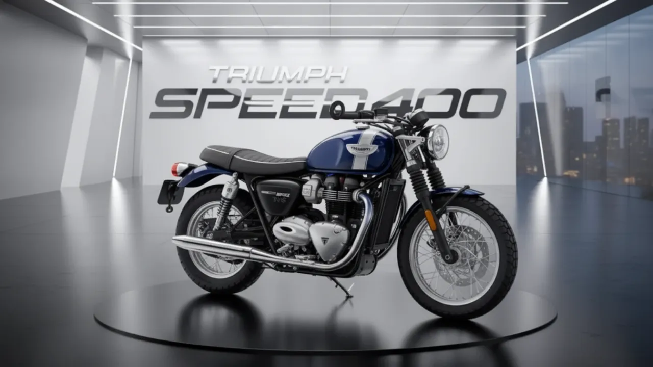 Triumph Speed 400 2025 with 398cc engine and LED lights