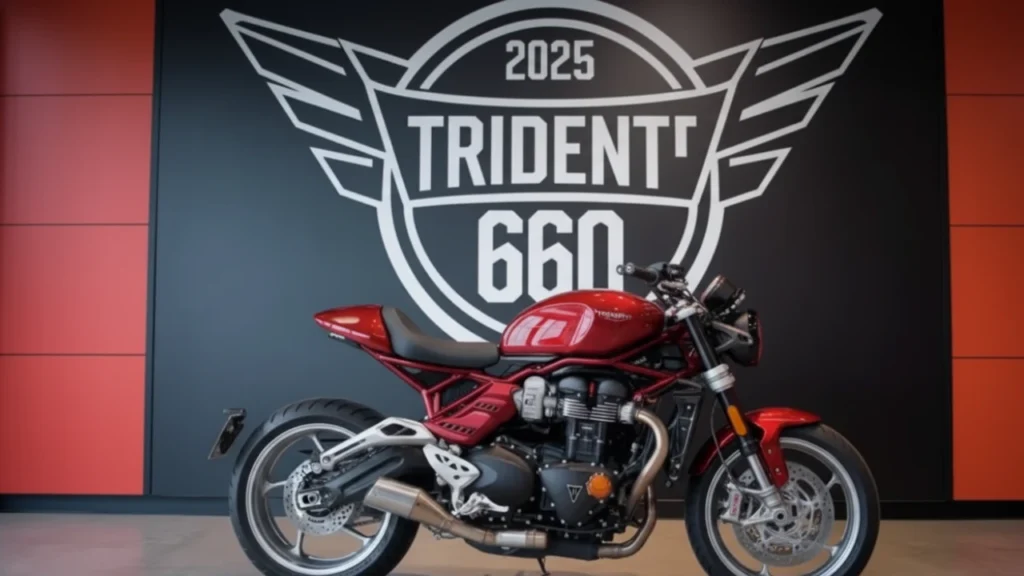 Triumph Trident 660 2025 motorcycle with bold design and triple engine
