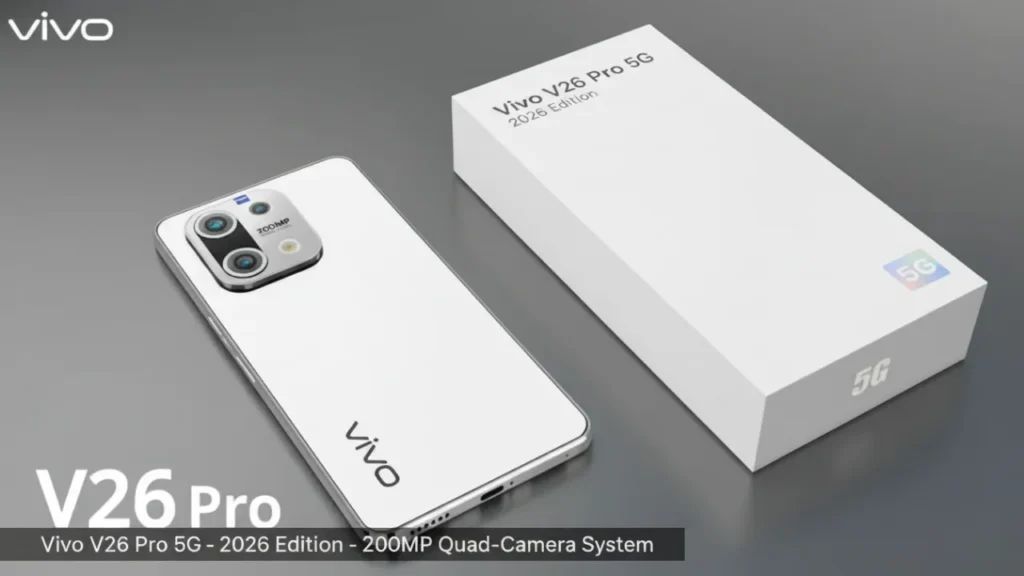 Vivo V26 Pro 5G with 260MP camera and curved AMOLED display