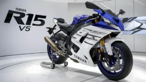 Yamaha R15 V5 with sporty design and 60 kmpl mileage