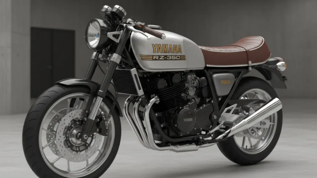 Yamaha RZ350 2025 motorcycle with retro design and modern features