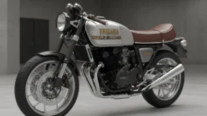 Yamaha RZ350 2025 motorcycle with retro design and modern features