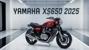 Yamaha XS650 2025 modern retro motorcycle with 650cc twin engine
