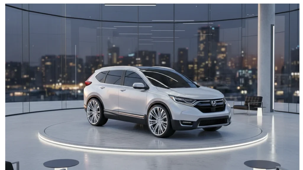2026 Honda CR V hybrid SUV with premium interior and high mileage