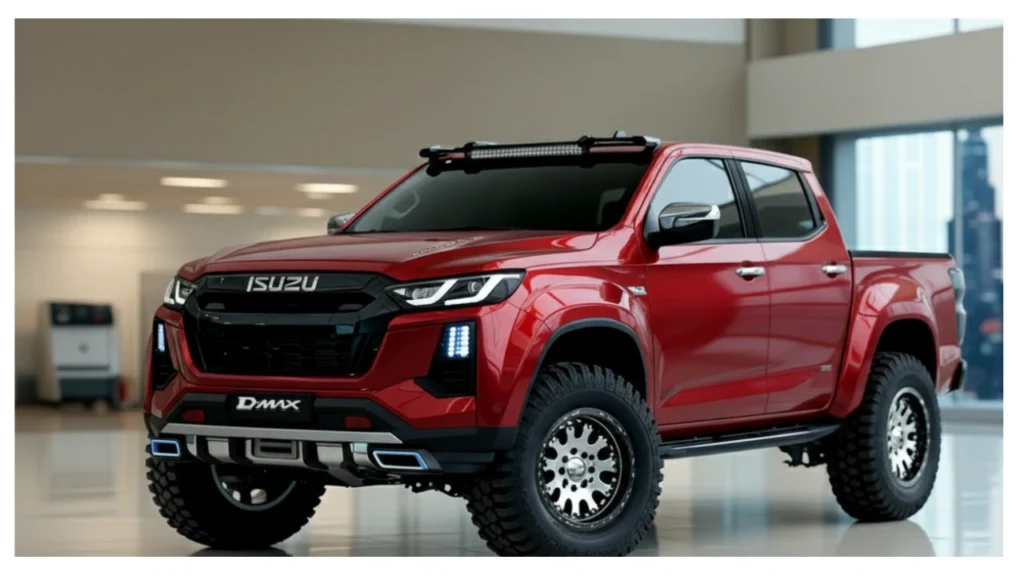 2026 Isuzu D-MAX pickup truck with rugged design and diesel engine