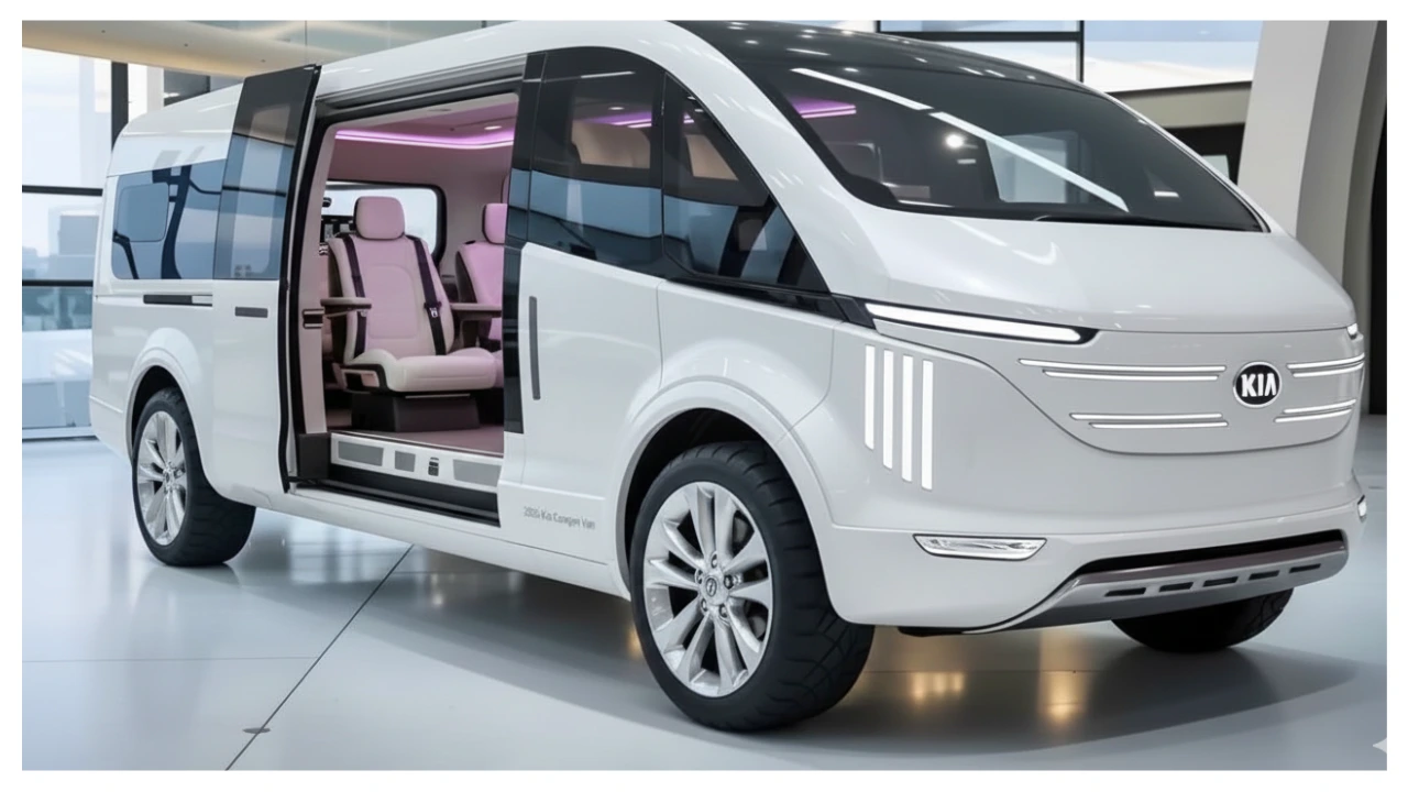 2026 Kia Camper Van showing modern exterior and smart interior features