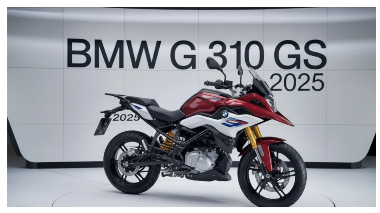 BMW G 310 GS 2025 adventure bike with touring setup for Indian roads