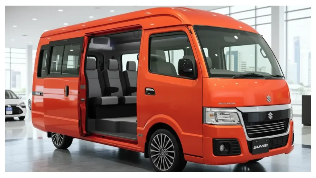 Maruti New Mini Bus with practical design and spacious seating