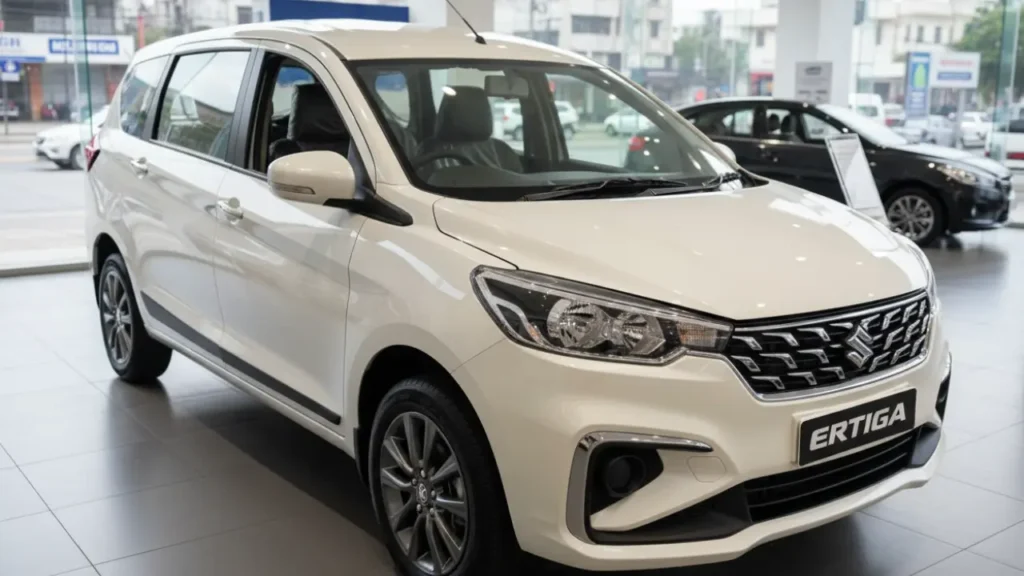 New Updated Maruti Ertiga showing refreshed exterior and updated design